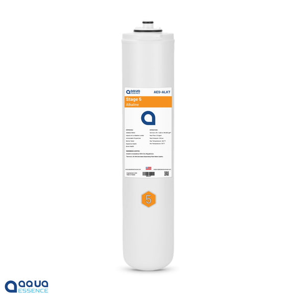 AquaEssence™ Stage 5. Alkaline Optional Filter Cartridge for Twist Reverse Osmosis AES-TRO75 & AES-TRO100 (PN AES-ALKT) - Aqua Essence
