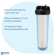 Whole House 1 Stage Sediment Filter with Pleated High Flow Filter, 100K Gallons Capacity - Aqua Essence