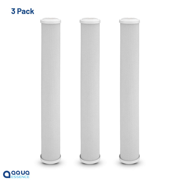 AquaEssence™ High Capacity Carbon Block Filter, 2.5 x 20 in, 5 Microns Filtration (PN: AES-CB-2520) - Aqua Essence