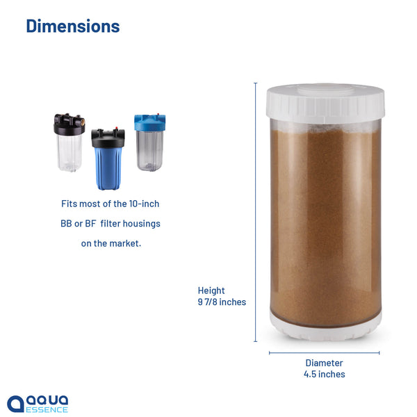 AquaEssence™ High Capacity Softener Cartridge, 4.5" x 10" (PN: AQE-SOFT-4510) - Aqua Essence
