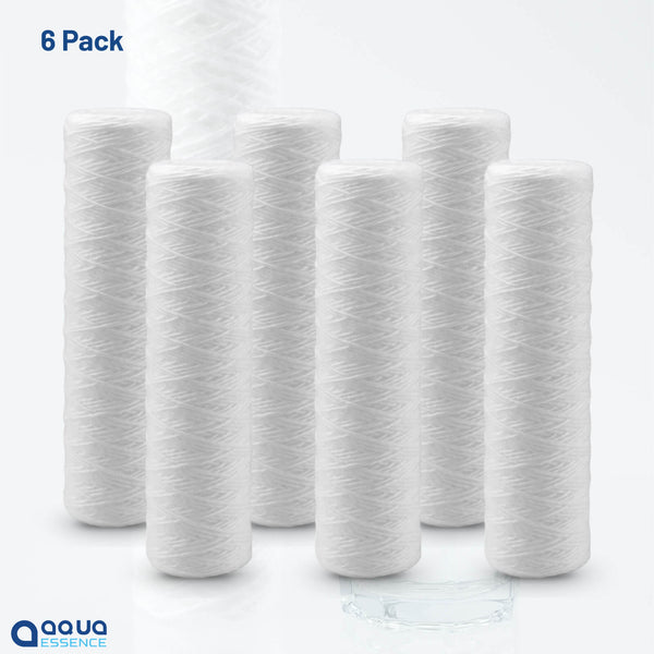 AquaEssence™ High Capacity String Wound Sediment Filter, 2.5 x 10 in, 5 Microns Filtration (PN: AES-WF-2510) - Aqua Essence