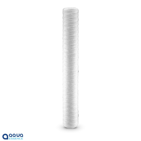 AquaEssence™ High Capacity String Wound Sediment Filter, 2.5 x 20 in, 5 Microns Filtration (PN: AES-WF-2520) - Aqua Essence