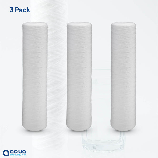 AquaEssence™ High Capacity String Wound Sediment Filter, 4.5 x 20 in, 5 Microns Filtration (PN: AES-WF-4520) - Aqua Essence