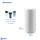 AquaEssence™ High Capacity String Wound Sediment Filter, 4.5 x10 in, 5 Microns Filtration (PN: AES-WF-4510) - Aqua Essence