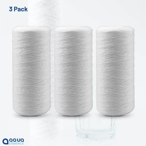 AquaEssence™ High Capacity String Wound Sediment Filter, 4.5 x10 in, 5 Microns Filtration (PN: AES-WF-4510) - Aqua Essence