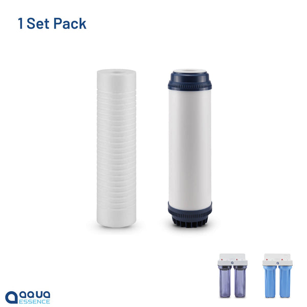 AquaEssence™ Mini Twin-Stage Whole House Water Filtration System -Replacement KIT (PN: AES-WHTW-KIT) - Aqua Essence