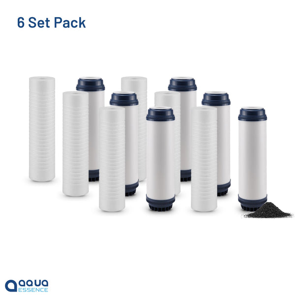 AquaEssence™ Mini Twin-Stage Whole House Water Filtration System -Replacement KIT (PN: AES-WHTW-KIT) - Aqua Essence