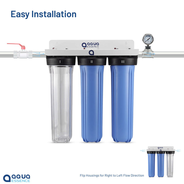 AquaEssence™ Sentinel Premium Whole House Filtration System - Heavy Metals, Organic & Inorganic, Sediment Protection (PN AES-WH-SENT) - Aqua Essence