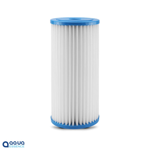 AquaEssence™ High Flow Pleated Sediment Filter, 4.5 x 10 in, 5 Microns Filtration (PN: AES-PF-451005, Replacement for GE FXHSC, Culligan R50-BBSA, Pentek R30-BB, S1-BB) - Aqua Essence