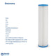 AquaEssence™ High Flow Pleated Sediment Filter, 4.5 x 20 in, 5 Microns Filtration (PN: AES-PF-452005, Compatible with Pentek P5, Aquapure AP110) - Aqua Essence