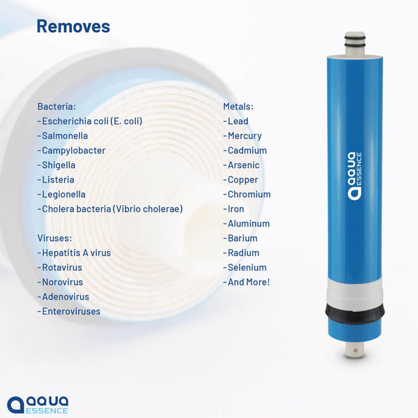 AquaEssence™ Reverse Osmosis Membrane, 100 Gallons per Day, 99.8% Salts Rejection (PN AES-MRO-100) - Aqua Essence