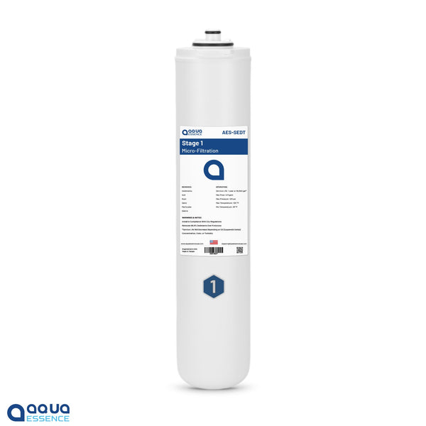 AquaEssence™ Stage 1. Sediment Filter Cartridge, 5 Micron, for Twist Reverse Osmosis AES-TRO75 & AES-TRO100 (PN AES-SEDT) - Aqua Essence