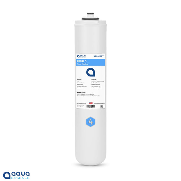AquaEssence™ Stage 4. Post-Carbon Filter Cartridge for Twist Reverse Osmosis AES-TRO75 & AES-TRO100 (PN AES-CBPT) - Aqua Essence