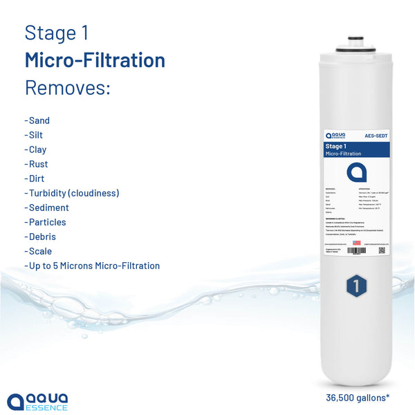 AquaEssence™ Twist RO Reverse Osmosis System, Chrome Pleated Faucet, 75 gpd (PN AES-TRO75) - Aqua Essence