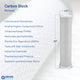 Whole House TWIN Filtration System - 30 microns Pleated Sediment + High Capacity Carbon Block, 100K Gallons Capacity (PN AES-WH4520-TWIN) - Aqua Essence